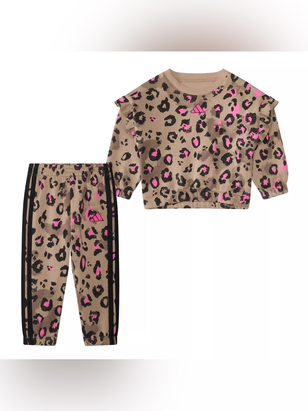 NWT Adidas Baby Girl Leopard Set